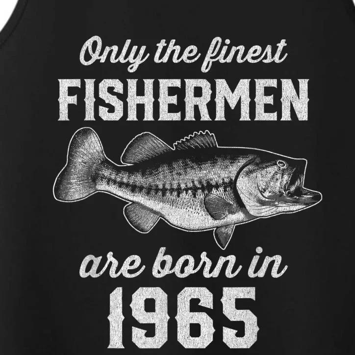 58 Year Old Fisherman: Fishing 1965 58th Birthday Performance Tank