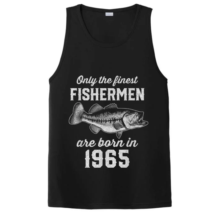 58 Year Old Fisherman: Fishing 1965 58th Birthday Performance Tank