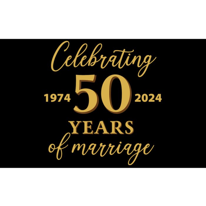 50 Years Of Marriage 1974 50th Wedding Anniversary Bumper Sticker