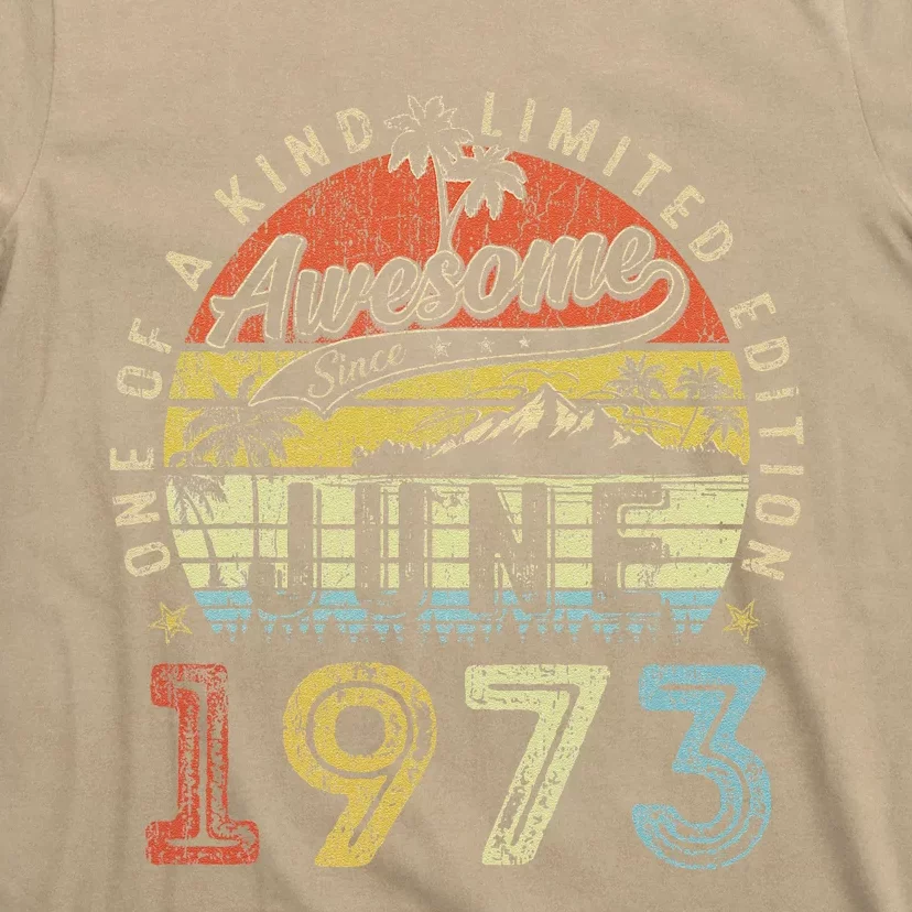 50 Year Old Awesome Since June 1973 50th Birthday (2) T-Shirt