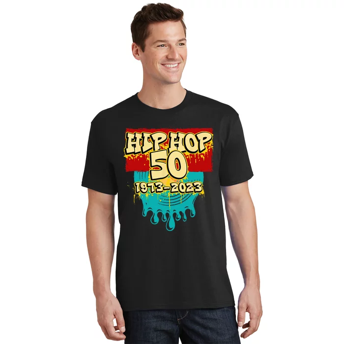 50 Years Of Hip Hop 50th Anniversary Celebration Vinyl T-Shirt