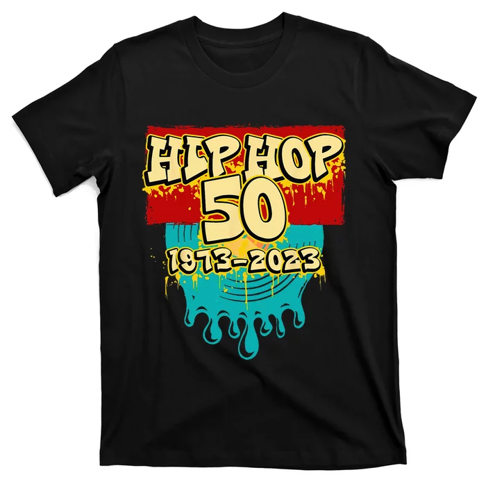 50 Years Of Hip Hop 50th Anniversary Celebration Vinyl T-Shirt