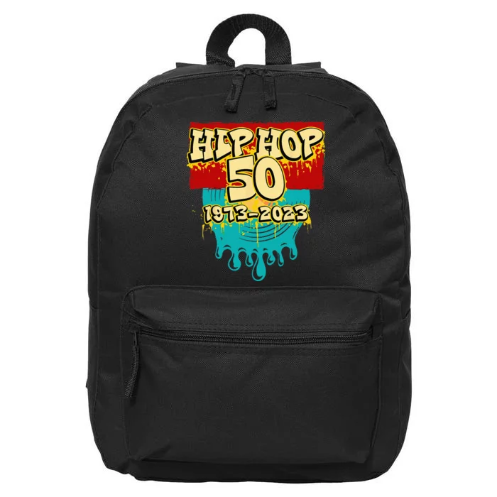 50 Years Of Hip Hop 50th Anniversary Celebration Vinyl 16 in Basic Backpack