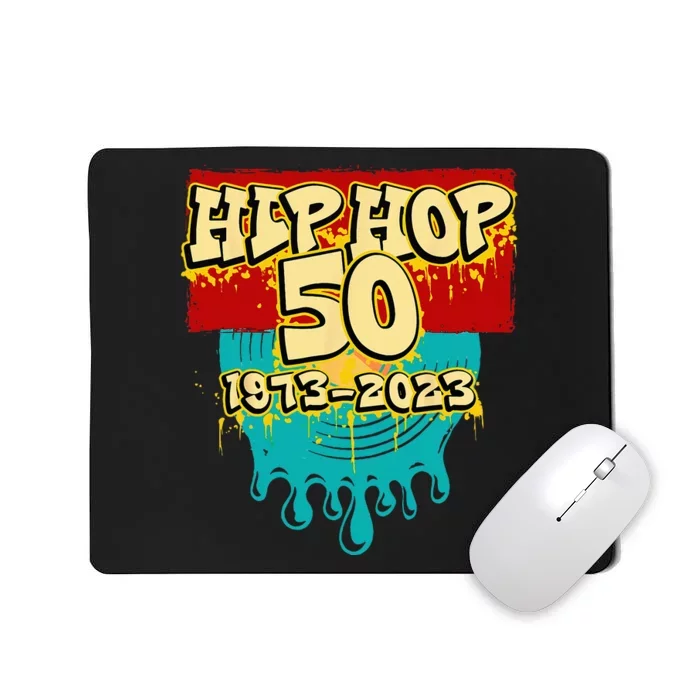 50 Years Of Hip Hop 50th Anniversary Celebration Vinyl Mousepad