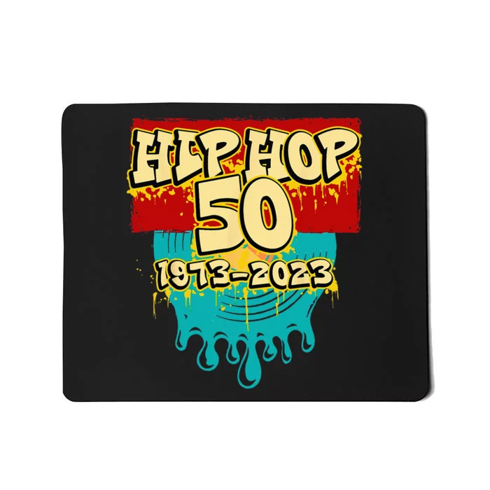 50 Years Of Hip Hop 50th Anniversary Celebration Vinyl Mousepad