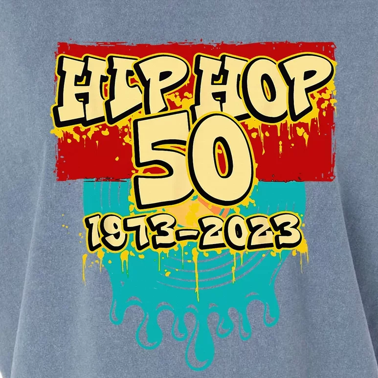 50 Years Of Hip Hop 50th Anniversary Celebration Vinyl Garment-Dyed Women's Muscle Tee