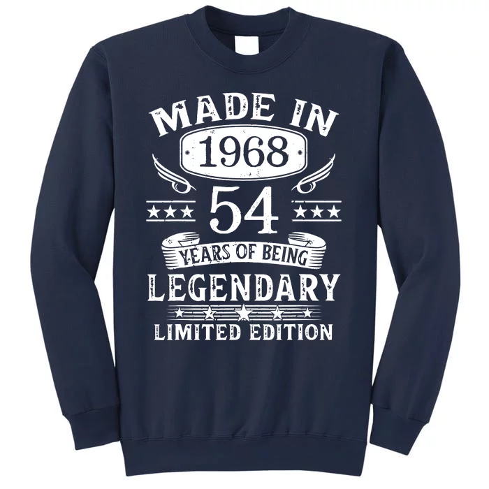 54 Years Old Made In 1968 Shirt 54th Birthday Gift Sweatshirt