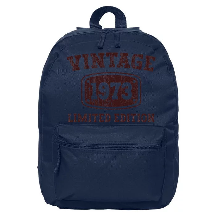 50 Year Old Vintage 1973 Happy 50th Birthday Gifts Women Cute 16 in Basic Backpack