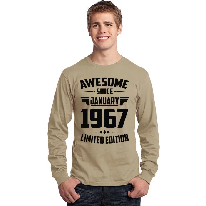 56 Year Old Awesome Since January 1967 56th Birthday Gift Tall Long Sleeve T-Shirt