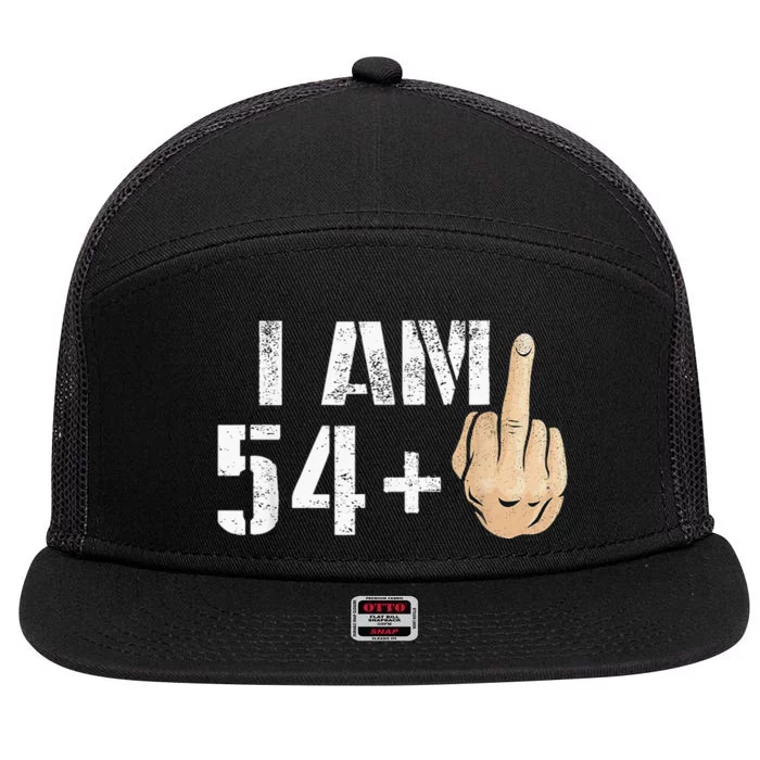 55 Years Old Fun 55th Birthday Gift Ideas Christmas 7 Panel Mesh Trucker Snapback Hat