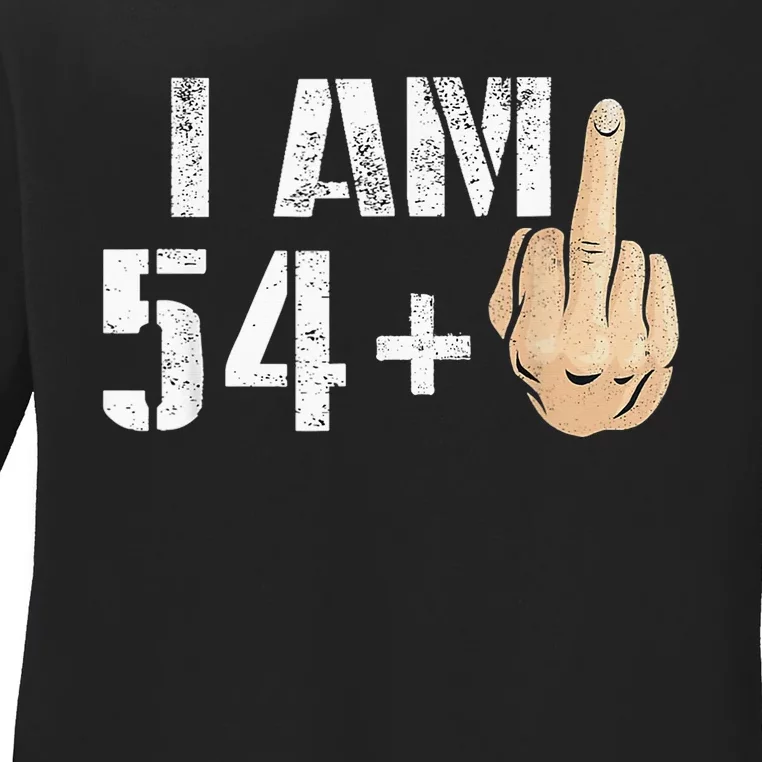 55 Years Old Fun 55th Birthday Gift Ideas Christmas Ladies Long Sleeve Shirt