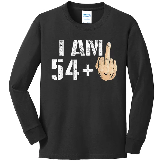 55 Years Old Fun 55th Birthday Gift Ideas Christmas Kids Long Sleeve Shirt