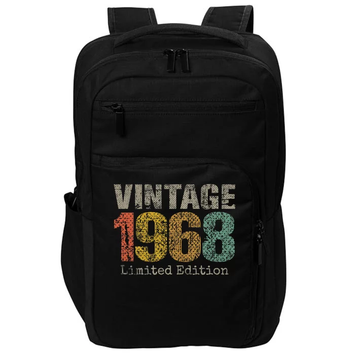 56 Year Old Gifts Vintage 1968 Limited Edition 56th Birthday Impact Tech Backpack