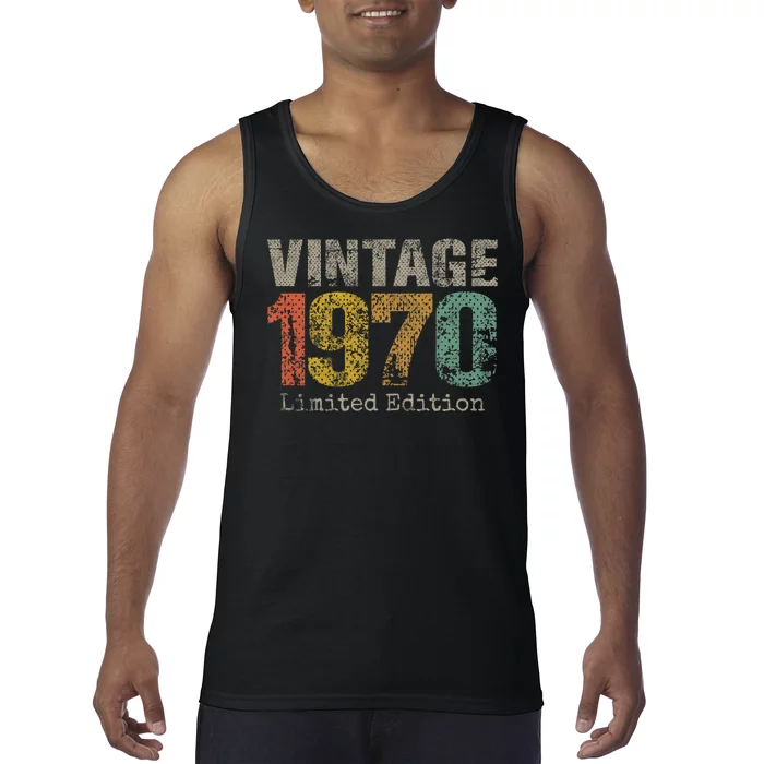 54 Year Old Gifts Vintage 1970 Limited Edition 54th Birthday Tank Top