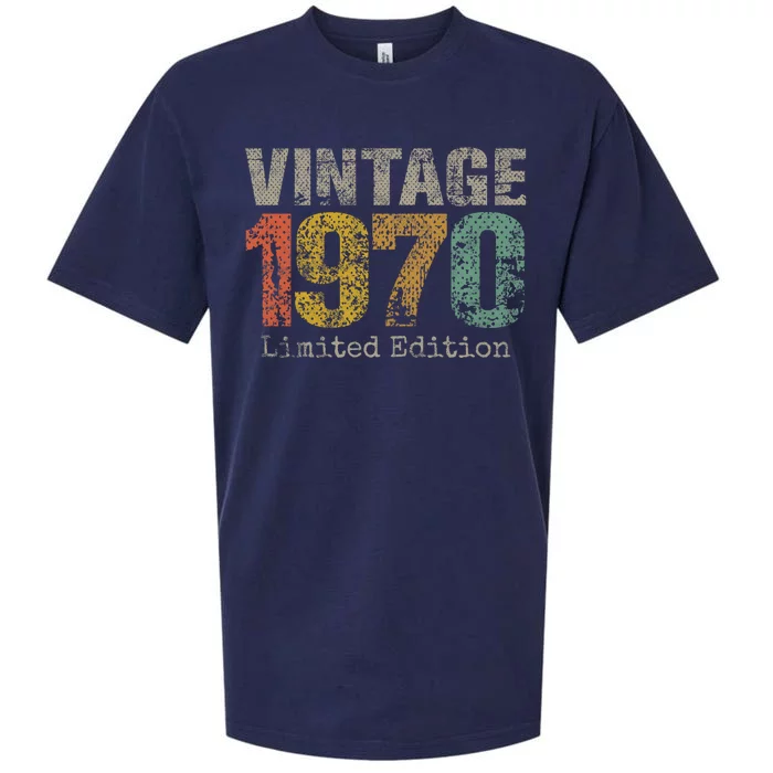 54 Year Old Gifts Vintage 1970 Limited Edition 54th Birthday Sueded Cloud Jersey T-Shirt