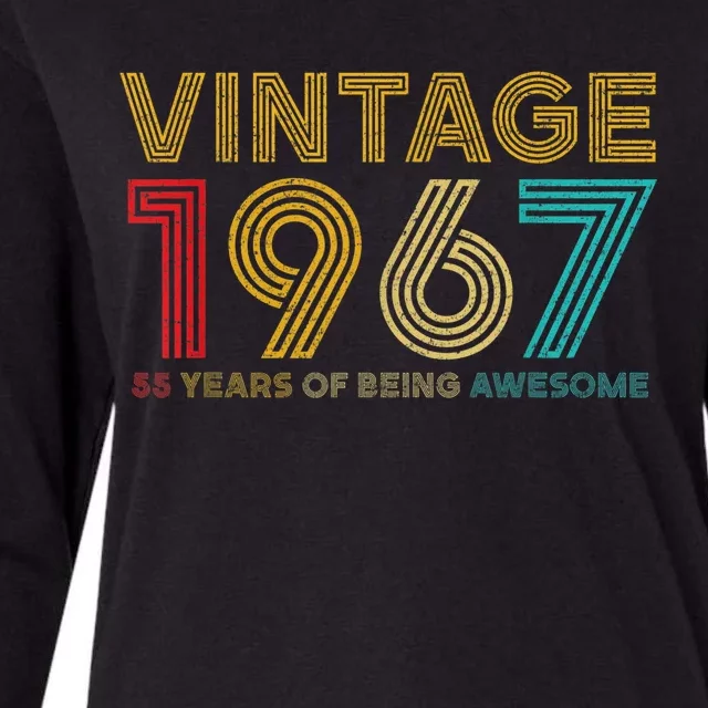 55 Year Old Vintage 1967 Limited Edition 55th Birthday Womens Cotton Relaxed Long Sleeve T-Shirt