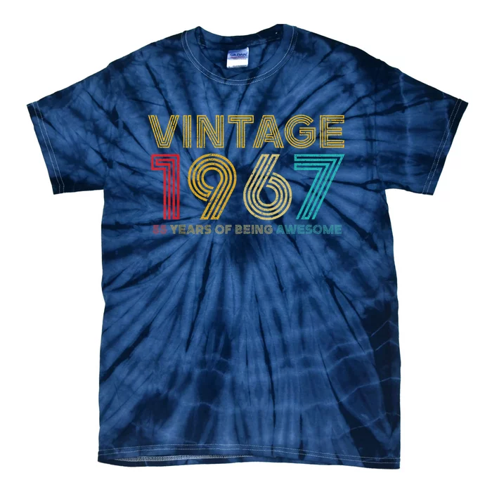 55 Year Old Vintage 1967 Limited Edition 55th Birthday Tie-Dye T-Shirt