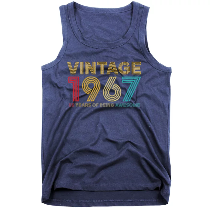 55 Year Old Vintage 1967 Limited Edition 55th Birthday Tank Top