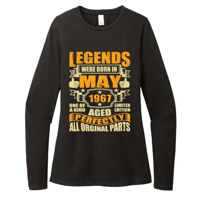 57 Years Old Legends Were Born In May 1967 57th Birthday Womens CVC Long Sleeve Shirt