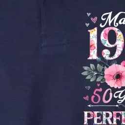 50 Year Old Made In 1973 Floral 50th Birthday Gifts Softstyle Adult Sport Polo