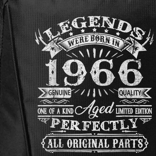 55 Years Old Gifts Legend Were Born In 1966 55th Birthday City Backpack