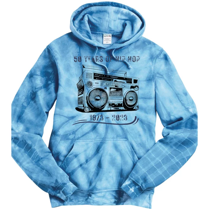 50 Years Of Hip Hop 50th Anniversary Of Rap Tie Dye Hoodie