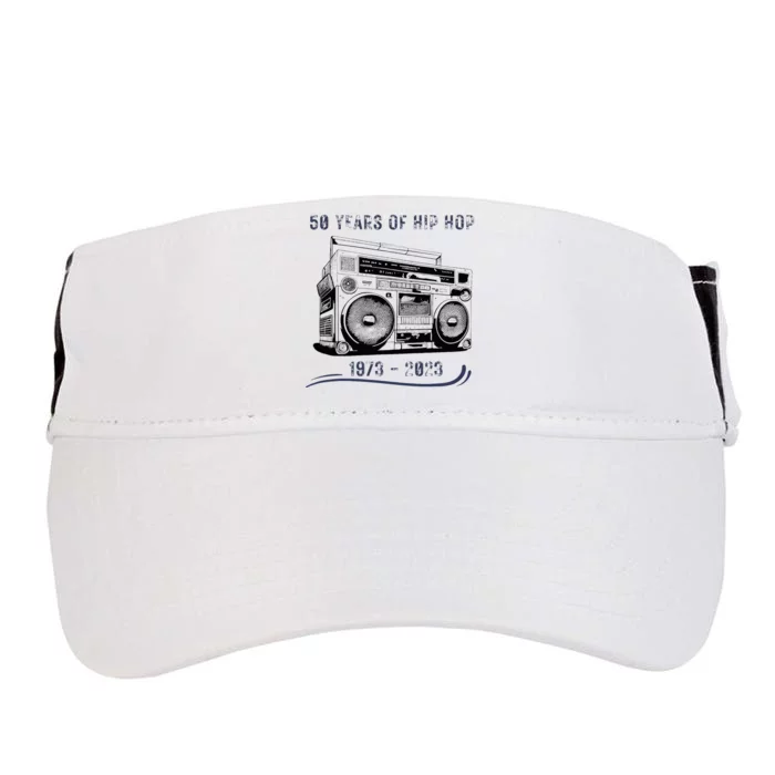 50 Years Of Hip Hop 50th Anniversary Of Rap Adult Drive Performance Visor