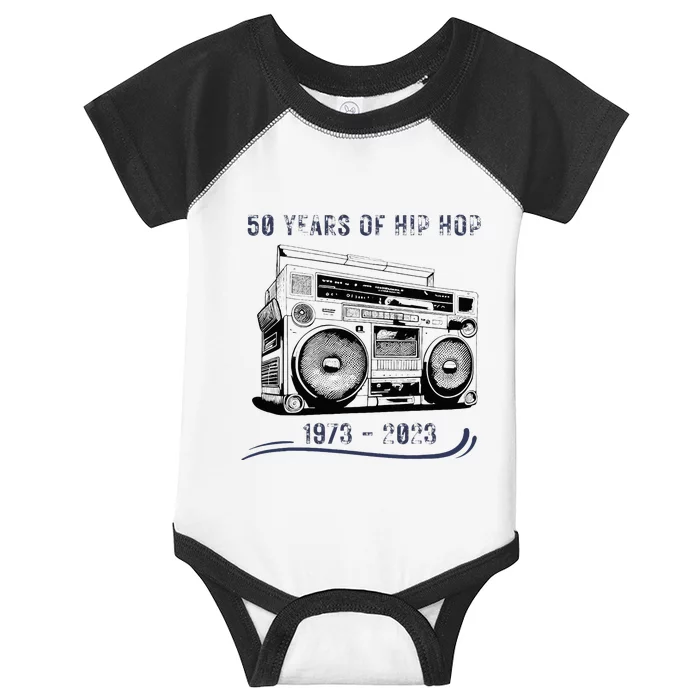 50 Years Of Hip Hop 50th Anniversary Of Rap Infant Baby Jersey Bodysuit