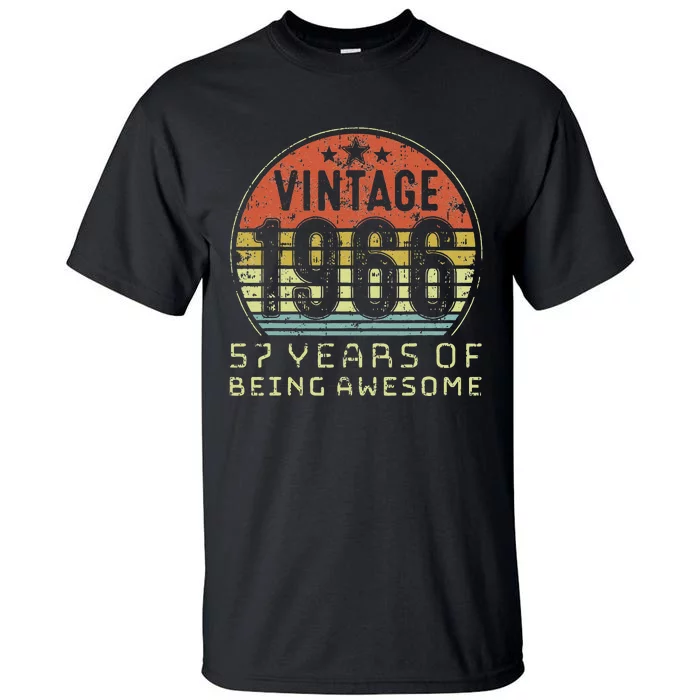 57 Year Old Birthday Vintage 1966 57th Birthday Tall T-Shirt