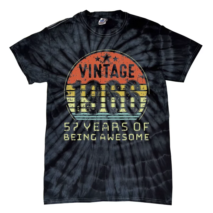 57 Year Old Birthday Vintage 1966 57th Birthday Tie-Dye T-Shirt