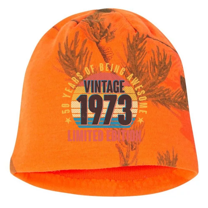 50 Years Of Being Awesome 1973 Limited Edition Vintage Retro Kati - Camo Knit Beanie