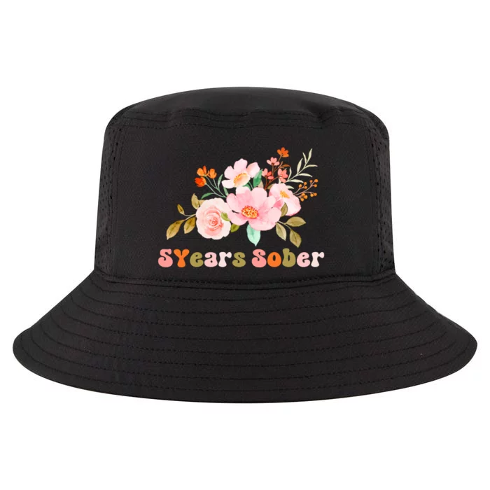 5 Years Sober Gift Sober Anniversary Gift Sobriety Gift Recovery Soberversary Cool Comfort Performance Bucket Hat