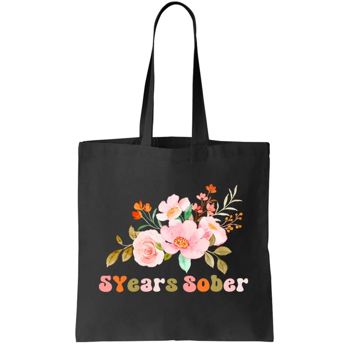 5 Years Sober Gift Sober Anniversary Gift Sobriety Gift Recovery Soberversary Tote Bag