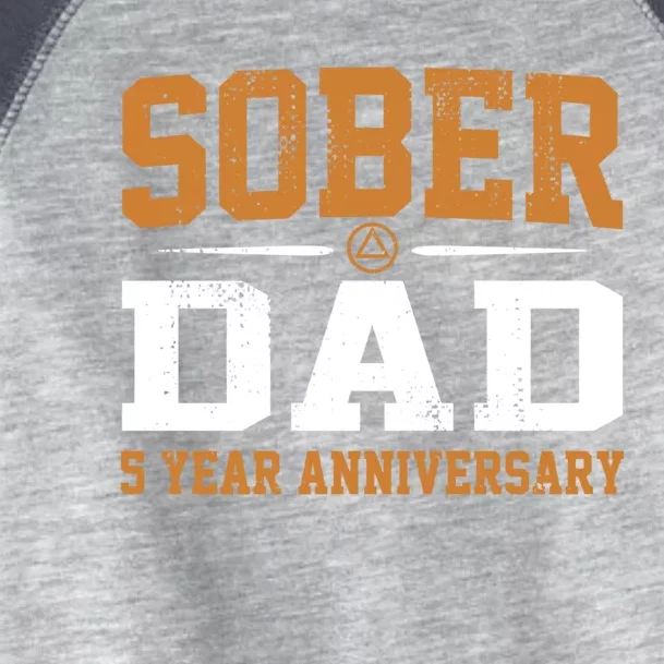 5 Years Sober Dad Aa Alcoholics Anonymous Recovery Sobriety Gift Toddler Fine Jersey T-Shirt