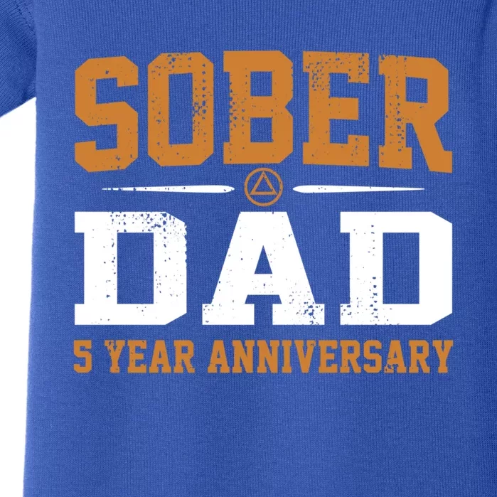 5 Years Sober Dad Aa Alcoholics Anonymous Recovery Sobriety Gift Baby Bodysuit