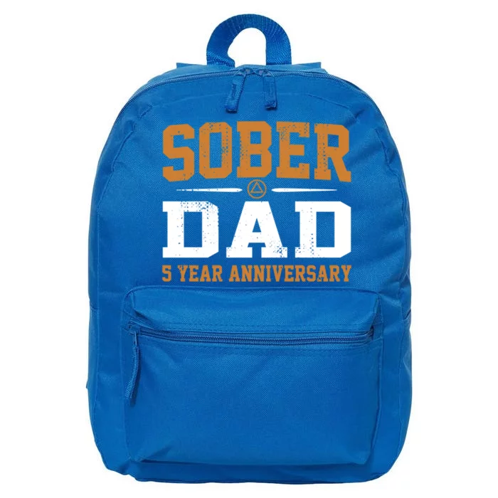 5 Years Sober Dad Aa Alcoholics Anonymous Recovery Sobriety Gift 16 in Basic Backpack