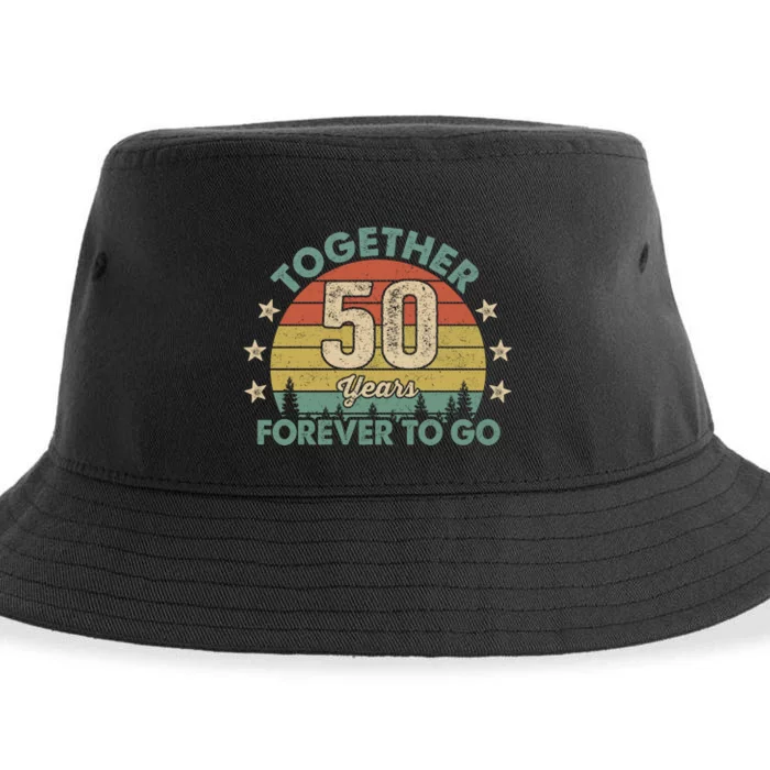 50 Years Together To Go Vintage Sustainable Bucket Hat