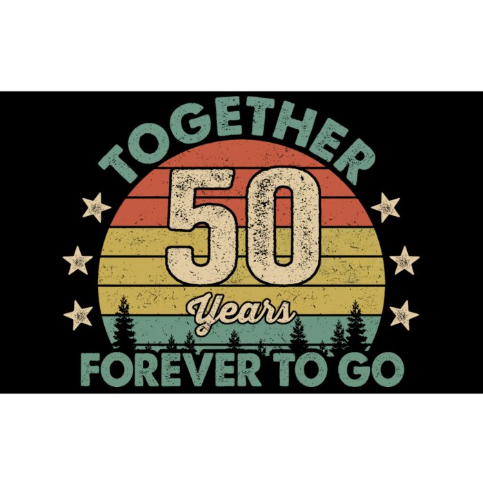 50 Years Together To Go Vintage Bumper Sticker