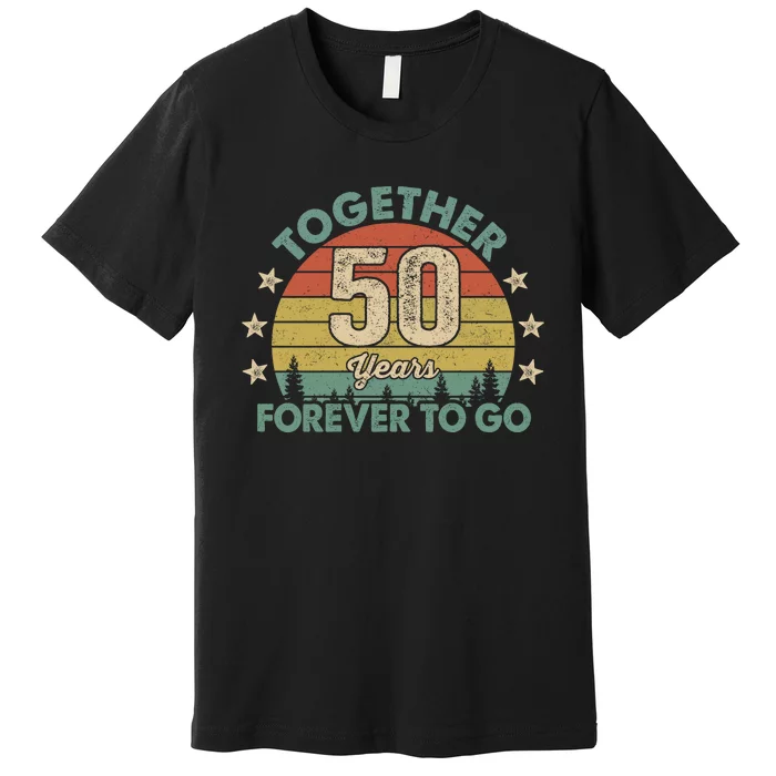 50 Years Together To Go Vintage Premium T-Shirt