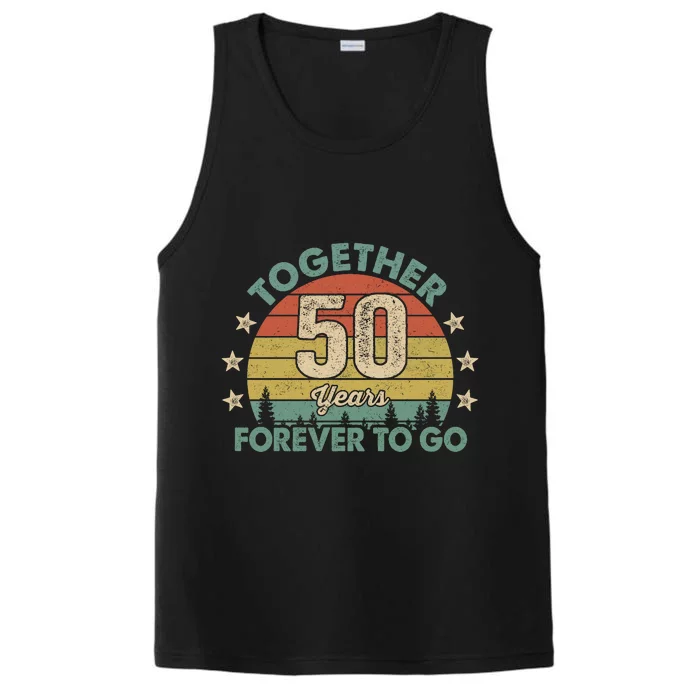 50 Years Together To Go Vintage Performance Tank