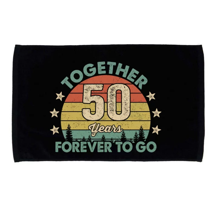 50 Years Together To Go Vintage Microfiber Hand Towel