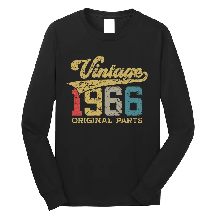 57 Years Vintage 1966 Retro 57th Birthday Long Sleeve Shirt