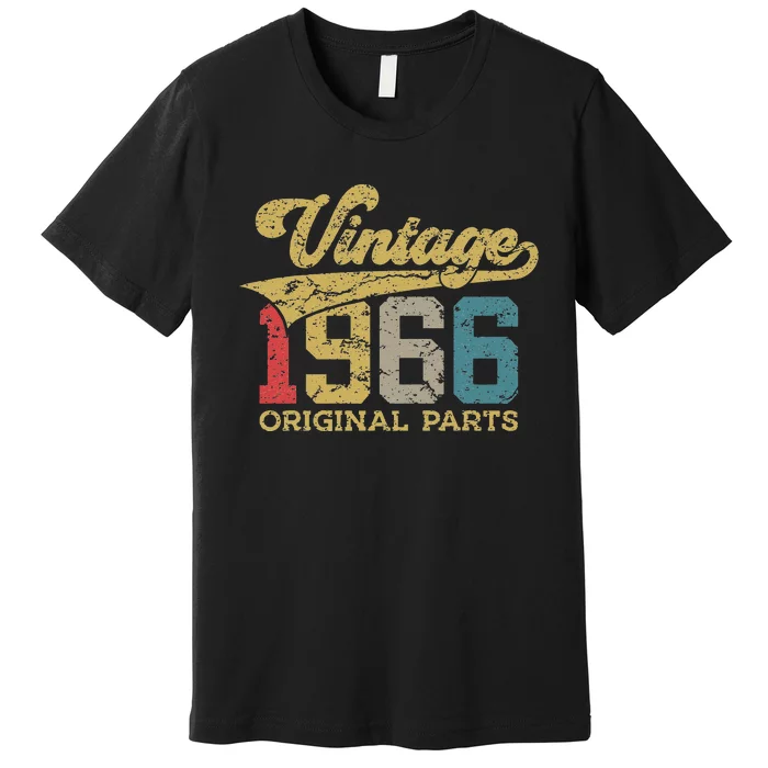 57 Years Vintage 1966 Retro 57th Birthday Premium T-Shirt