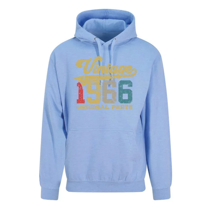 57 Years Vintage 1966 Retro 57th Birthday Unisex Surf Hoodie