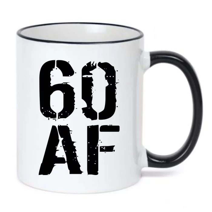 60 AF 60th Birthday Black Color Changing Mug