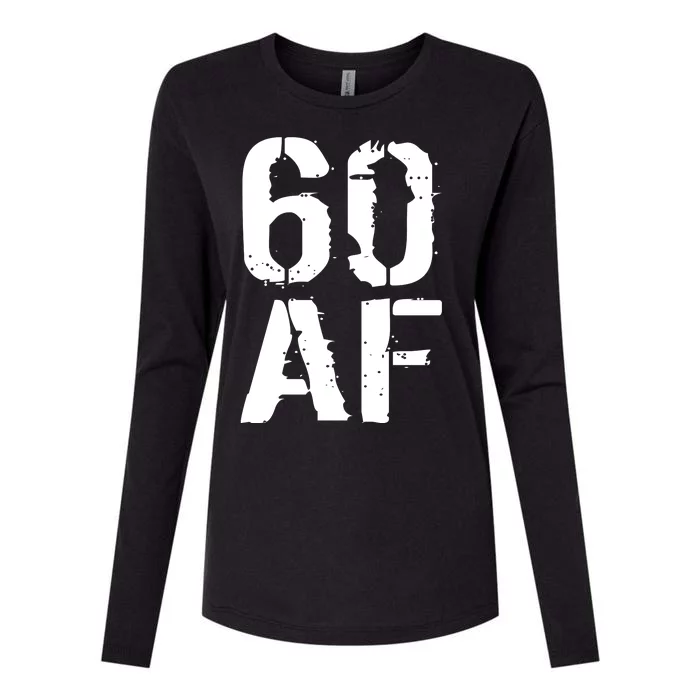 60 AF 60th Birthday Womens Cotton Relaxed Long Sleeve T-Shirt