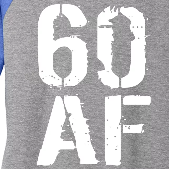 60 AF 60th Birthday Women's Tri-Blend 3/4-Sleeve Raglan Shirt