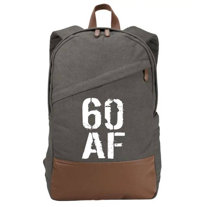 60 AF 60th Birthday Cotton Canvas Backpack