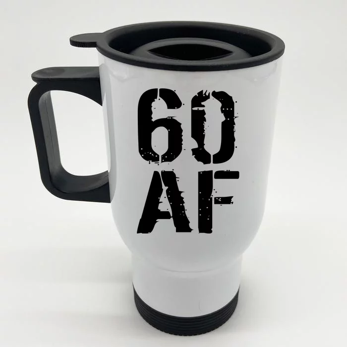 60 AF 60th Birthday Front & Back Stainless Steel Travel Mug