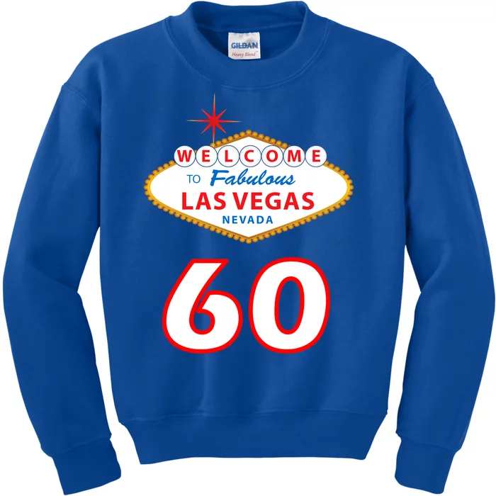 60 Years Old In Vegas - 60th Birthday Kids Sweatshirt